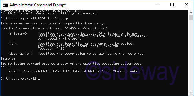 bcdedit /create - creates a new boot entry in the store
bcdedit /copy - copies an existing boot entry to a new entry