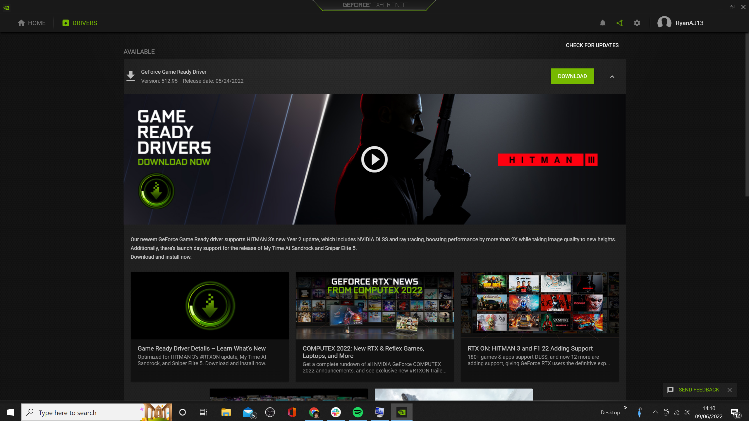 Check for any updates to your graphics card drivers
Download and install any available updates