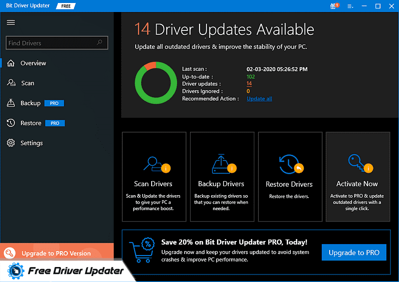 Check if your computer has any outdated or missing drivers
Download and install the latest drivers for your hardware from the manufacturer's website