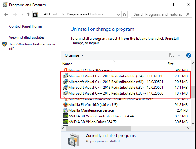 Check if your computer has the latest version of Microsoft Visual C++ installed.
Update your <a href=