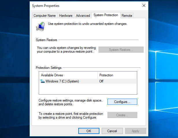 Click on "System" and then "System Protection"
Select "System Restore" and follow the on-screen instructions
