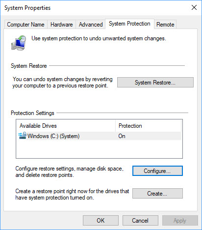 Click on "System Protection" or "System Restore"
Follow the prompts to choose a restore point and restore your system