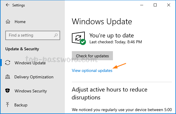 Click on the Start button and open the Settings menu.
Go to Update & Security.