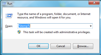 Delete temporary files in the application folder Clear temporary files in the system
