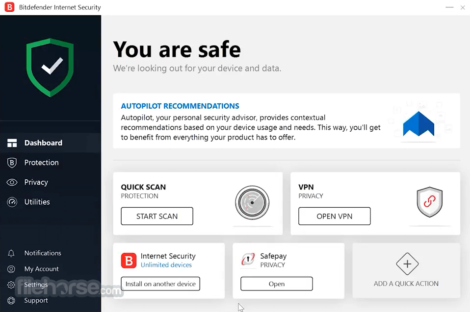 Download the latest version of Bitdefender from the official website.
Install the new version of Bitdefender.