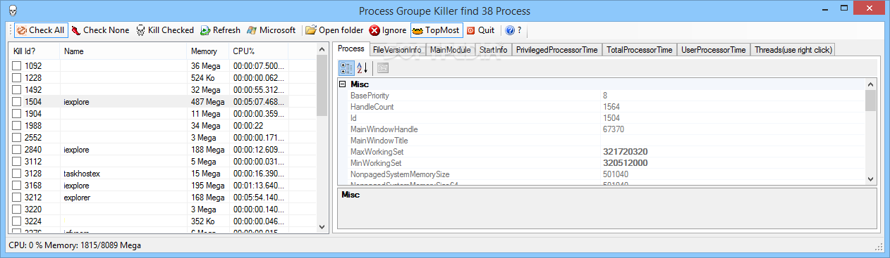 Find Beyond Compare 3.exe in the list 
 Click on "End Process"