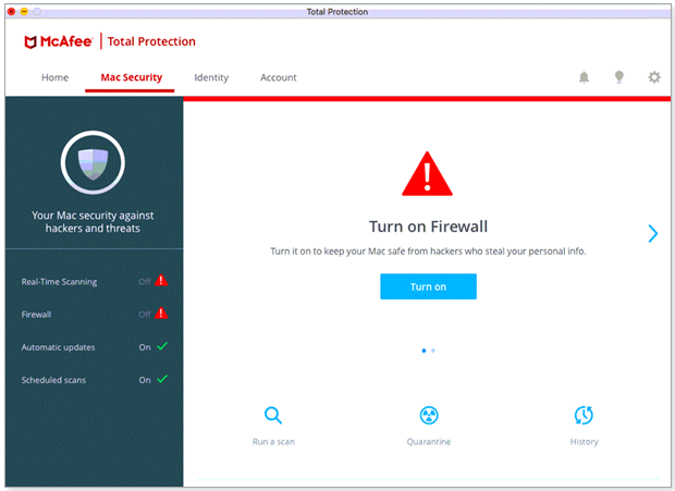 Open your antivirus software or firewall settings.
Look for options related to real-time scanning or firewall protection.