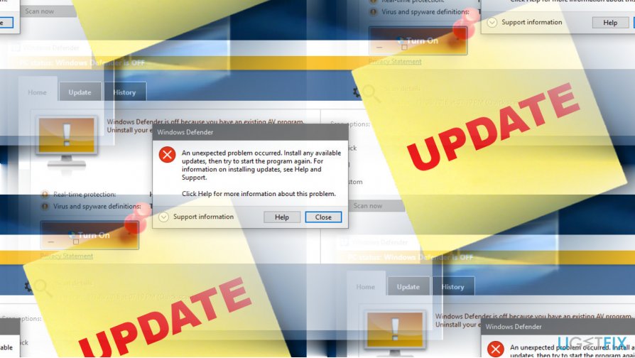 Open your antivirus software
Update the antivirus definitions