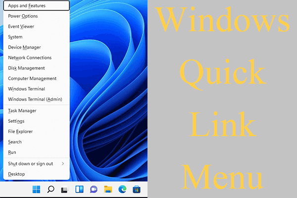 Press the Windows key + X to open the Quick Link menu
Select "Apps and Features" from the list