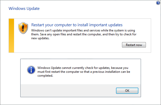 Restart your computer
Update your operating system