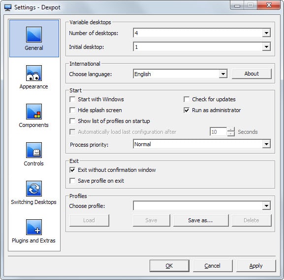 Right-click on the BetterDesktopTool shortcut or executable file Select "Run as administrator"