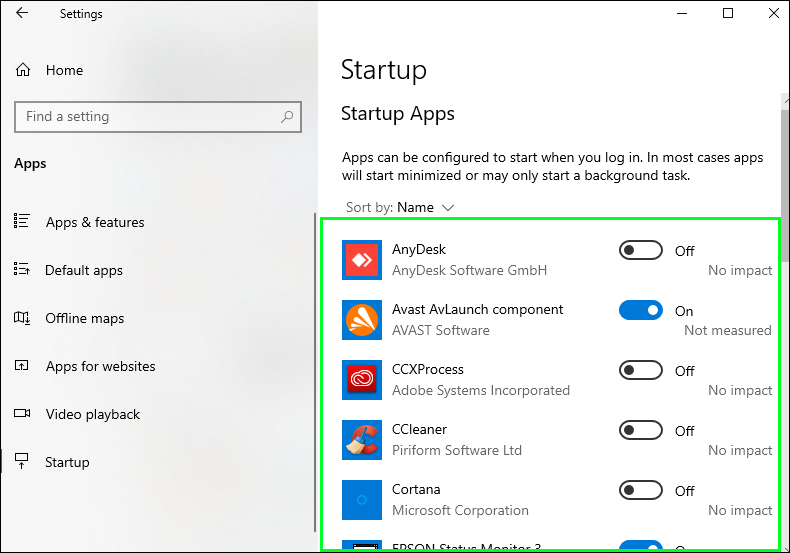 Select the Startup tab
Find BackupICQ.EXE in the list of startup programs