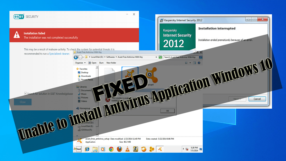Skipping the installation instructions may cause installation errors
Disabling antivirus software during installation may lead to security risks