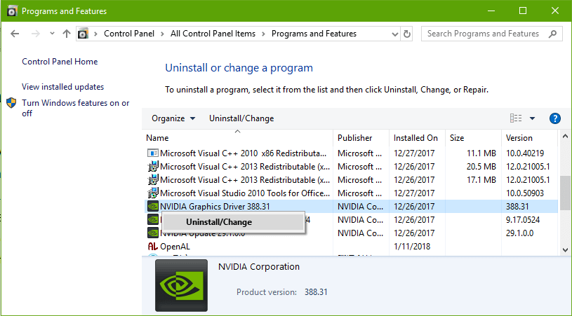 Uninstall any existing drivers before installing the new one
Reboot your system after installing the new driver