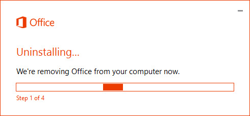 Uninstall Microsoft Office from your computer through the Control Panel.
Restart your computer.