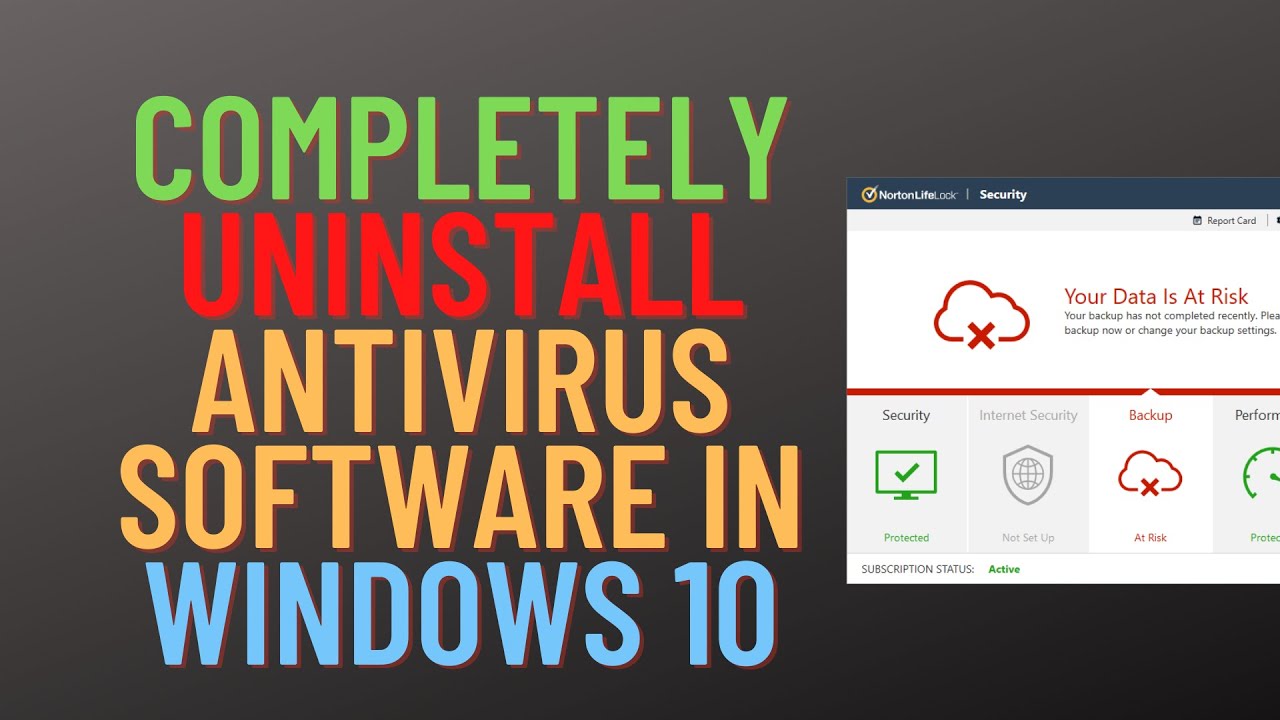 Uninstall the antivirus software from your computer
Download and install the latest version of the antivirus software from the official website
